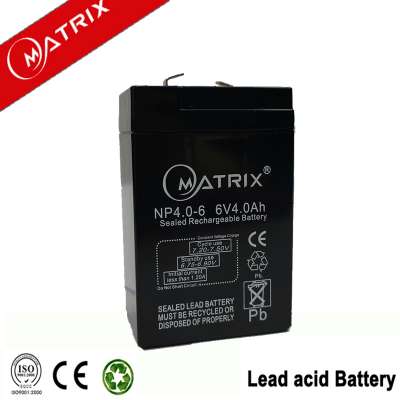 Emergency light small rechargeable sealed lead acid battery 6v 4ah 20hr