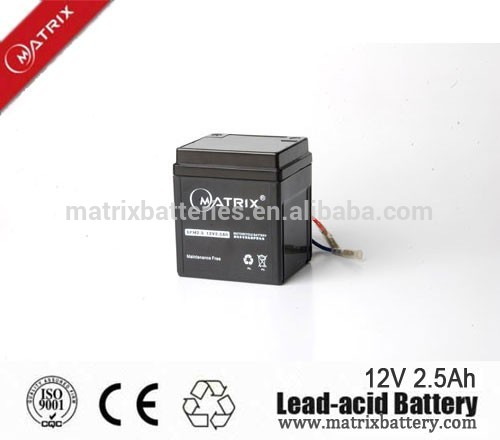 Hot Maintenance Free Motorcycle Battery 12V 2.5Ah