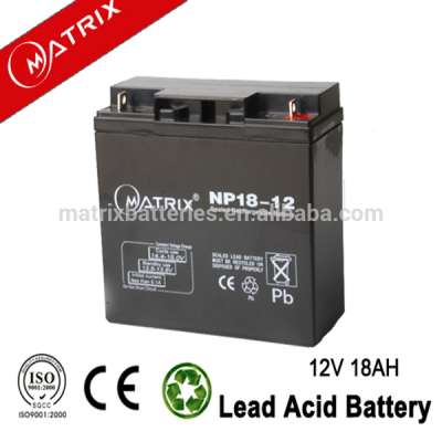 High quality long life gel battery 12v 18ah