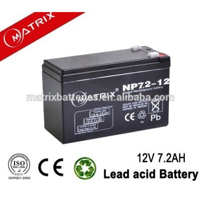 Iran hot sell elevator backup 12v 7.2ah dc battery