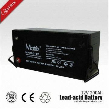 Solar Gel Battery 12V 200Ah for Solar and Wind