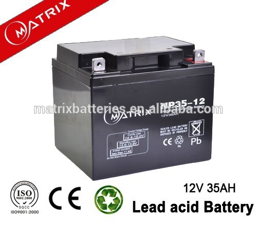 sealed lead acid 12V 35ah car battery