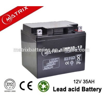 sealed lead acid 12V 35ah car battery