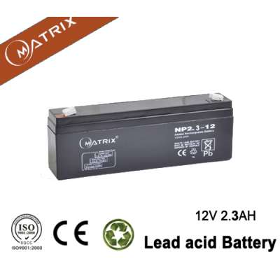 Maintenance free EPS 12v 2.3ah battery