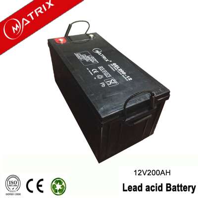 Large capacity 12v 200ah Gel Battery for sun energy storage