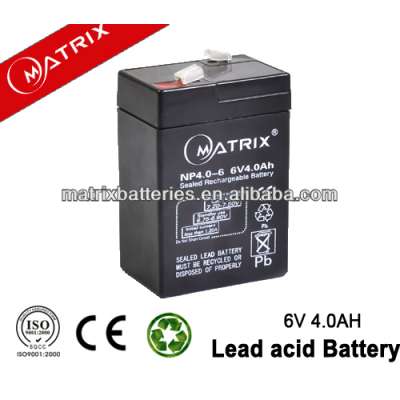 6V 4AH rechargeable lantern battery